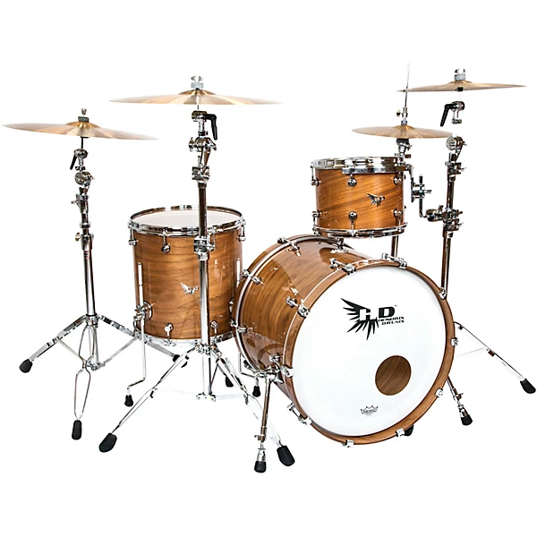 Perfect Ply Series Walnut 3 Piece Shell Pack with 22x16 Bass Drum Gloss