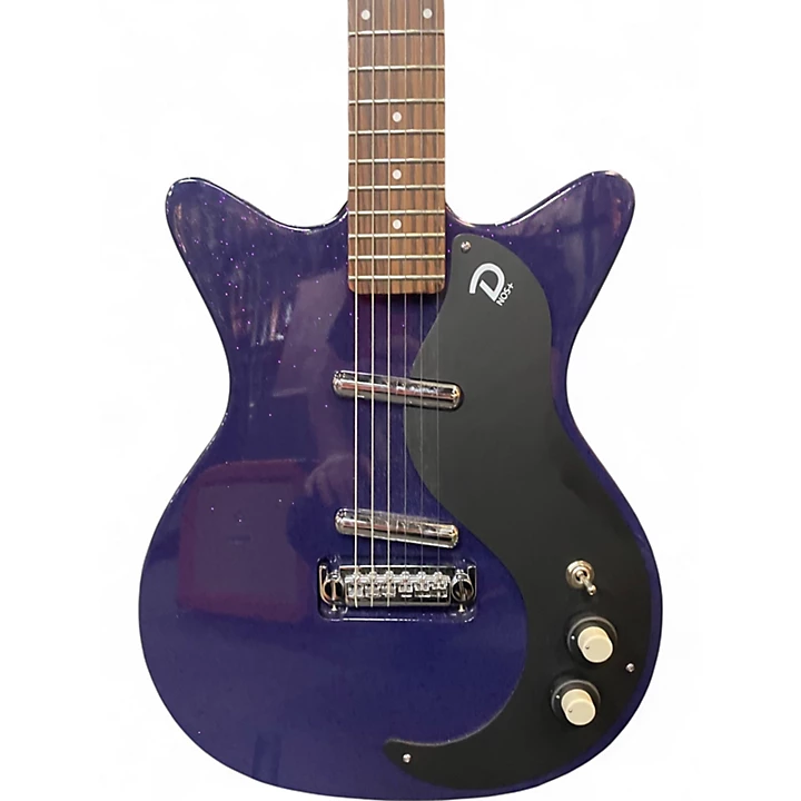 Used Danelectro BLACKOUT 59 Purple Solid Body Electric Guitar