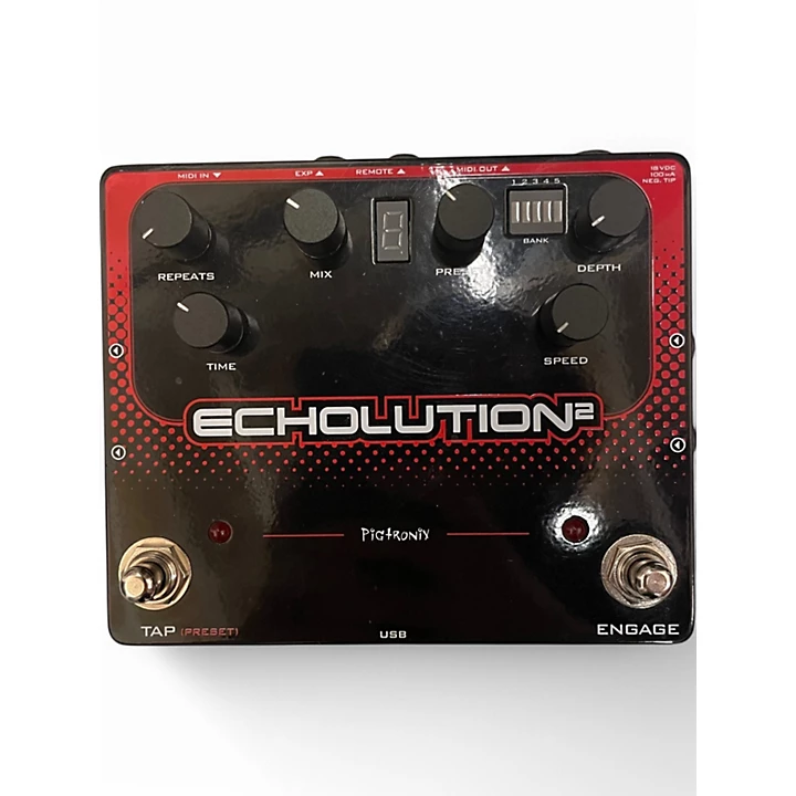 Used Pigtronix Echolution Analog Delay Effect Pedal