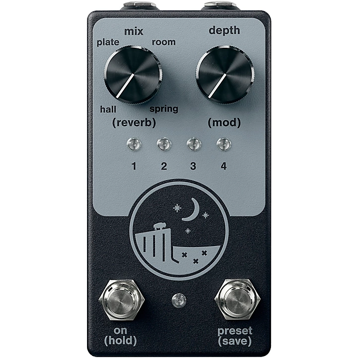 NativeAudio Ghost Ridge Multi Reverb Effects Pedal Black and Grey