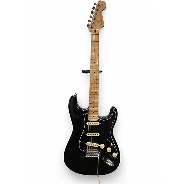 Used 2021 Fender Player Stratocaster Black Solid Body Electric Guitar