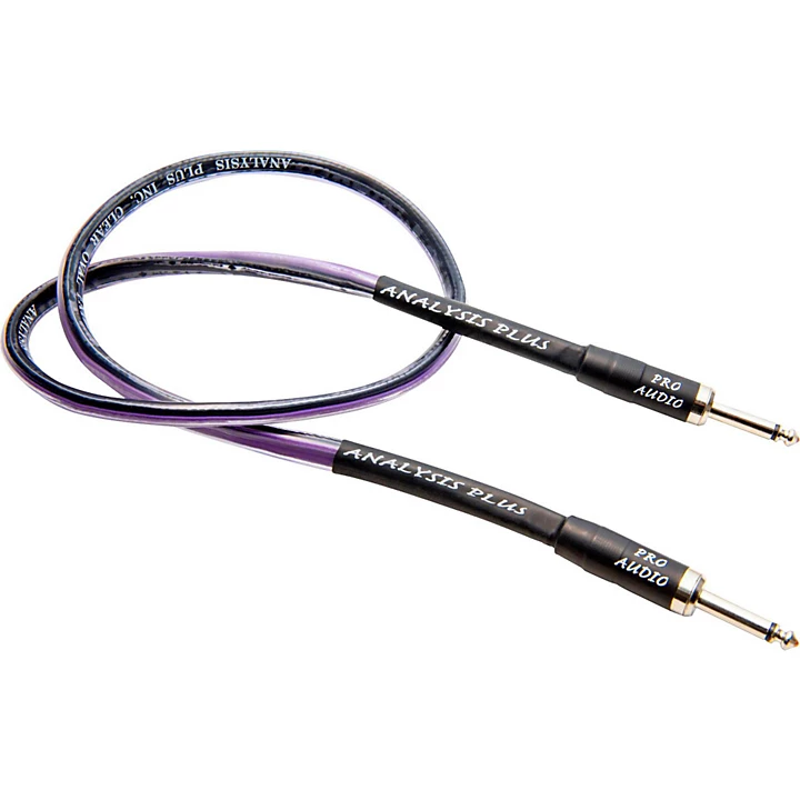 Clear Oval Speaker Cable with 1 4 Straight to Straight