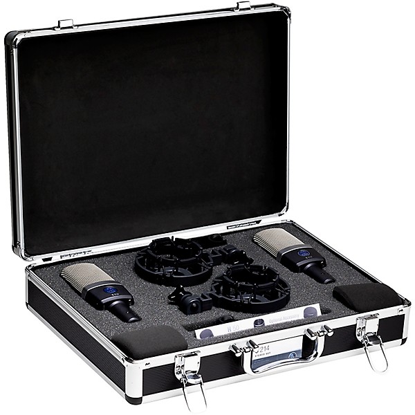 C214 Large Diaphragm Condenser Microphone Matched Stereo Pair Black