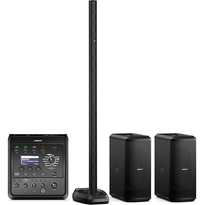 L1 Pro32 Portable PA With Dual Sub2 Powered Bass Modules and T4S Audio Engine
