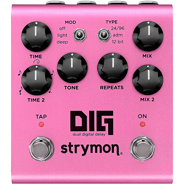 Strymon DIG V2 Dual Digital Delay Effects Pedal Pink