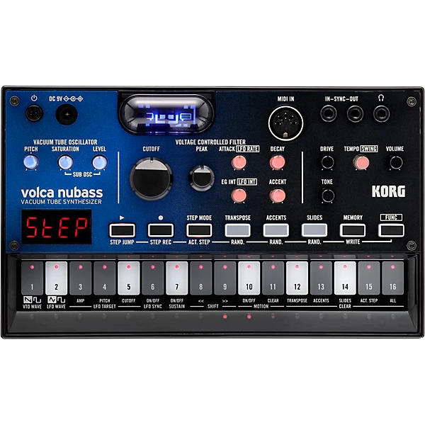Volca NuBass Vacuum Tube Bass Synthesizer Black