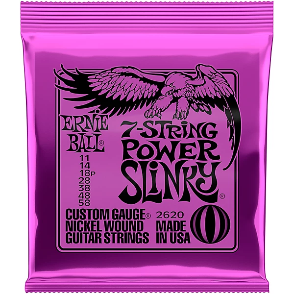 2620 Nickel 7 String Power Slinky Electric Guitar Strings