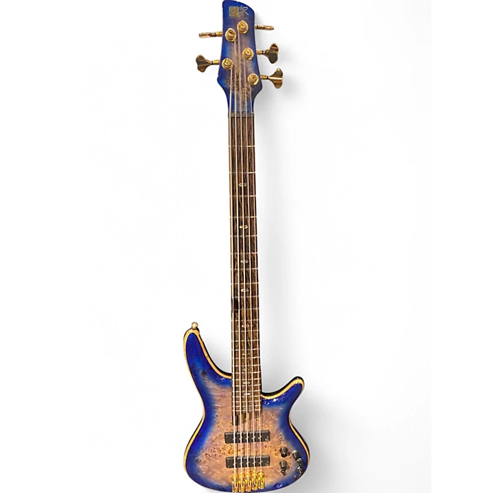 Used Ibanez SR2605 Cerulean Blue Electric Bass Guitar