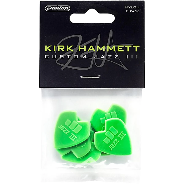 Kirk Hammett Jazz Guitar Picks 6 Pack
