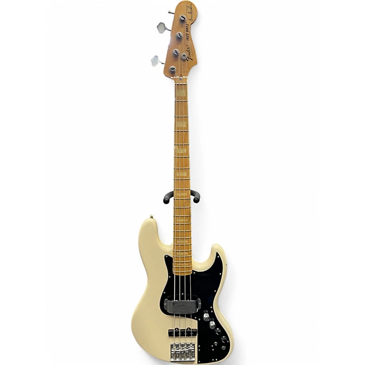 Used Fender Marcus Miller Signature Jazz Bass White Electric Bass Guitar