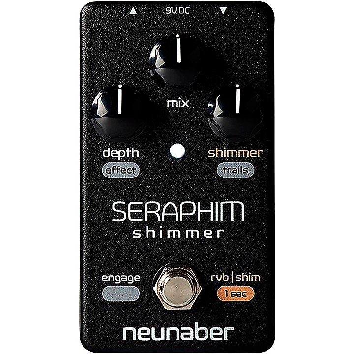 Seraphim Shimmer Reverb Effects Pedal Black