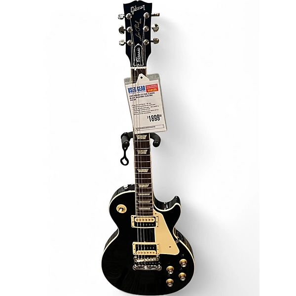 Gibson Used Gibson Les Paul Classic Black Solid Body Electric Guitar