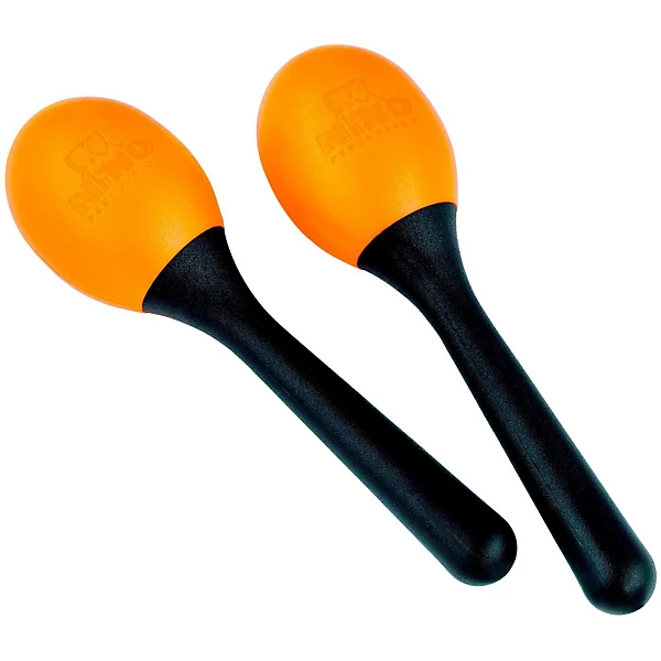 Nino Percussion Plastic Egg Maracas Pair Orange