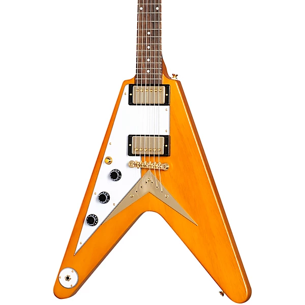 Epiphone 1958 Korina Flying V Outfit Left Handed Electric Guitar Aged Natural