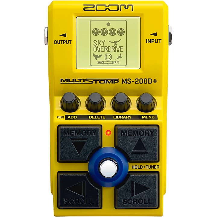 Zoom MS 200D+ Multi Stomp Distortion Effects Pedal Yellow