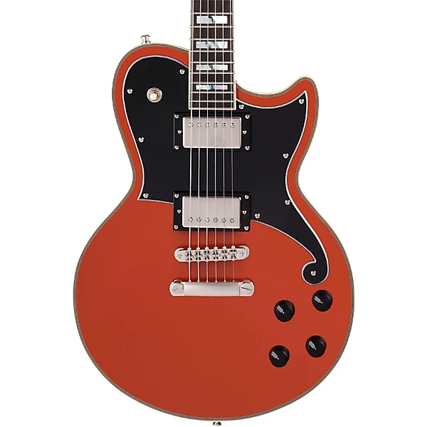 D'Angelico Deluxe Atlantic Limited Edition Solid Body Electric Guitar Rust