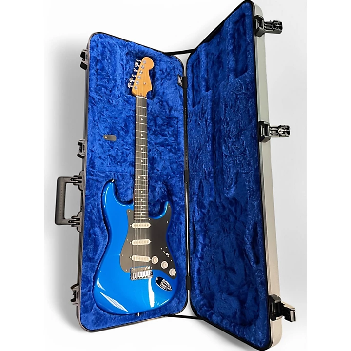 Used Fender American Ultra Stratocaster Noble Blue Solid Body Electric Guitar