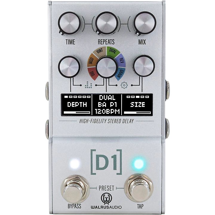 Walrus Audio Mako Series D1 High Fidelity Delay MKII Silver