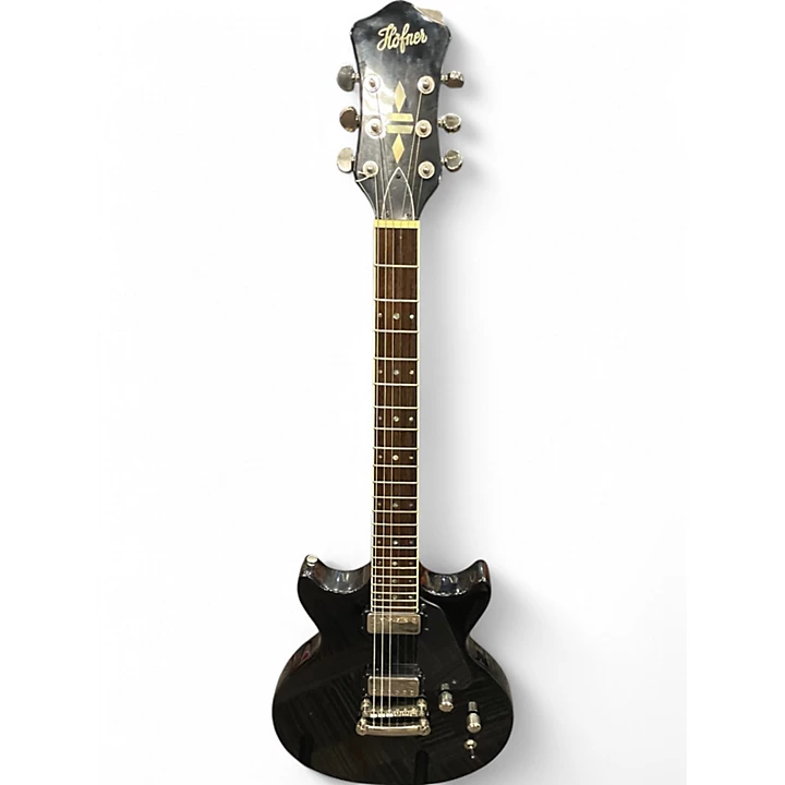 Hofner Used Hofner coloroma Black Solid Body Electric Guitar.gc