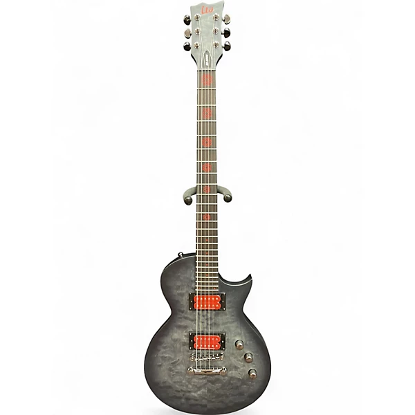Used ESP LTD BB 600B SEE THRU BLACK Baritone Guitars