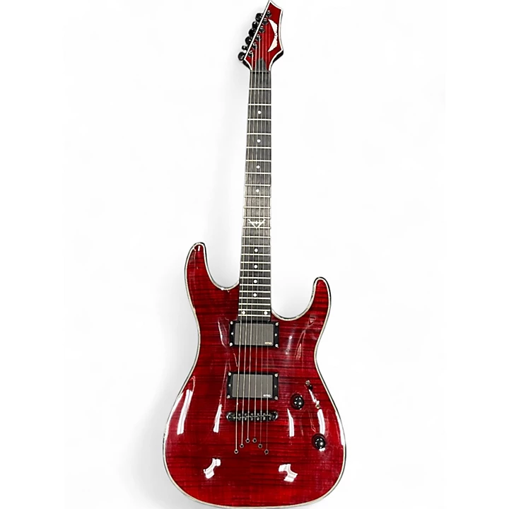Dean Used Dean Custom 450 Trans Red Solid Body Electric Guitar.gc