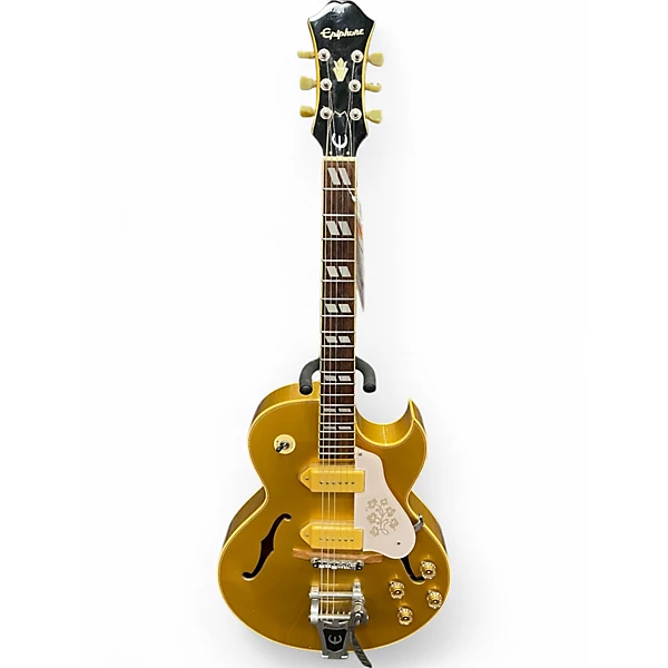 Used Epiphone ES 295 Gold Hollow Body Electric Guitar