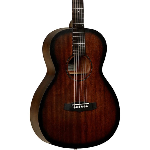 Crossroads Parlor Mahogany Acoustic Guitar Whiskey Barrel Burst