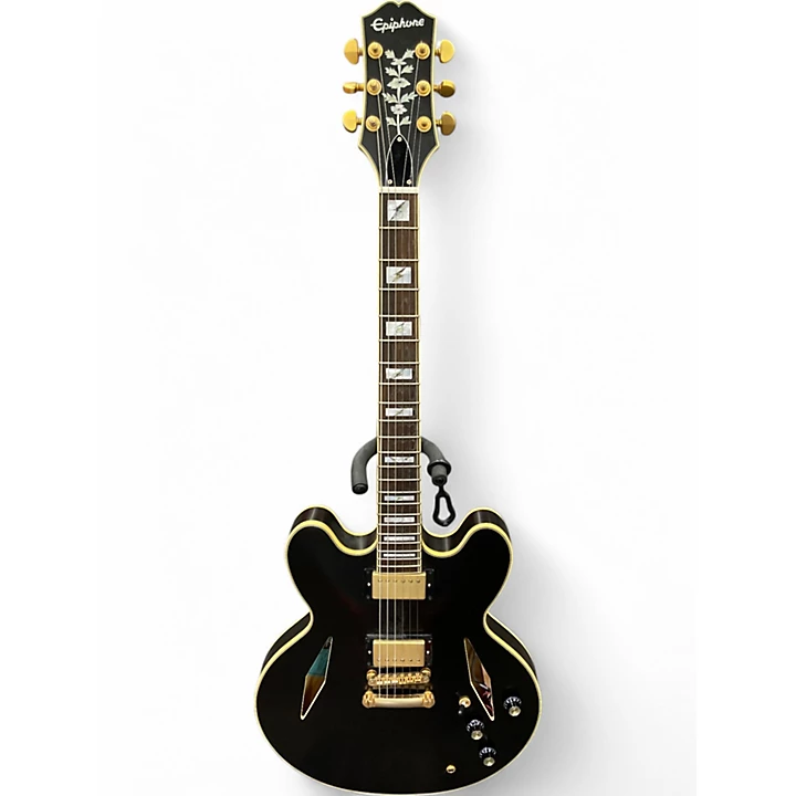 Used Epiphone Emily Wolfe Sheraton Black Hollow Body Electric Guitar