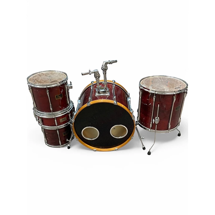 Pearl Used Pearl 5 Piece Export Wine Red Drum Kit