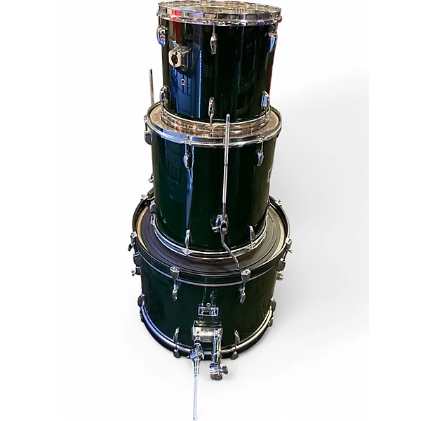Pearl Used Pearl 3 Piece Forum Green Drum Kit.gc