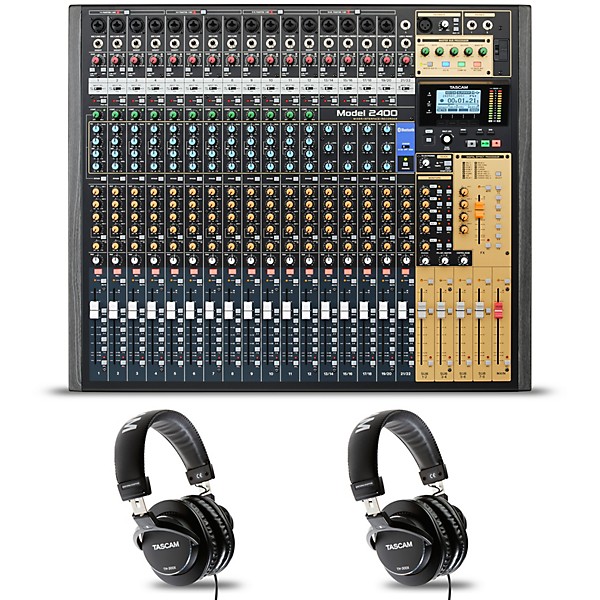 Model 2400 24 Channel Multitrack Recorder and Mixer With 2 TH 300X Headphones