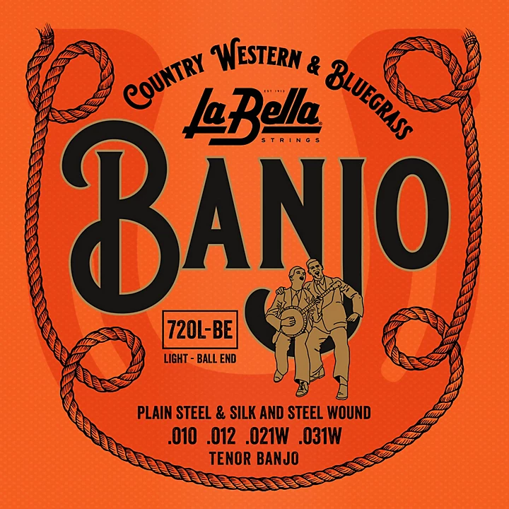 720 BE Silk Steel Ball Ends Tenor Banjo Strings Light