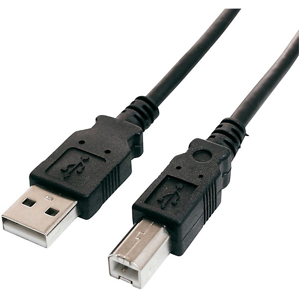 Black USB 20 A Male to B Male Cable 10