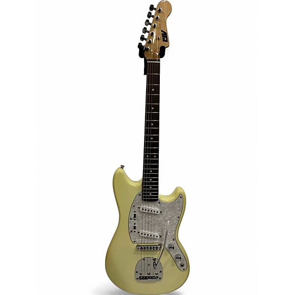 Used Iyv LSM200VW Antique White Solid Body Electric Guitar