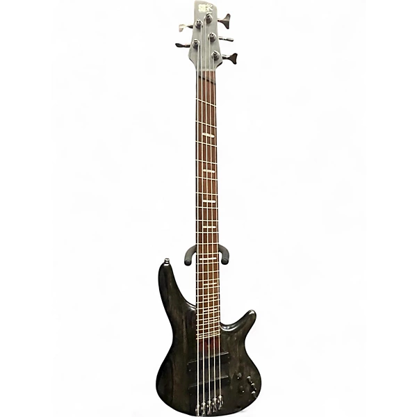 Used Ibanez SRFF805 Trans Black Electric Bass Guitar
