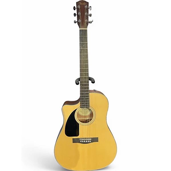 Fender Used Fender CD 100CE Natural Acoustic Guitar.gc