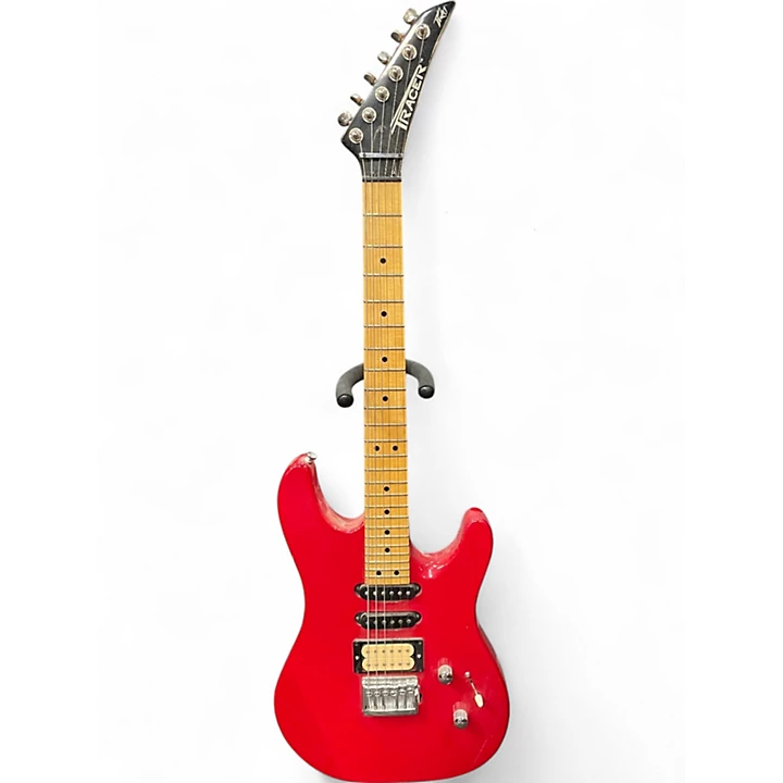Used Peavey Tracer Candy Apple Red Solid Body Electric Guitar
