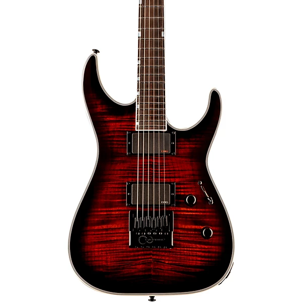 LTD MH 1000 Evertune Electric Guitar Dark Brown Sunburst