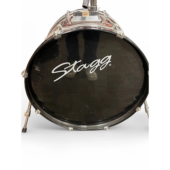 Stagg Used Stagg 5 Piece TIM PLUS Black Cherry Drum Kit.gc