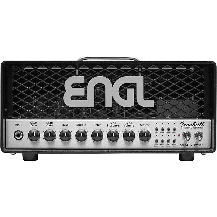 E606SE Ironball Special Edition 20W Tube Guitar Amp Head Black and Silver