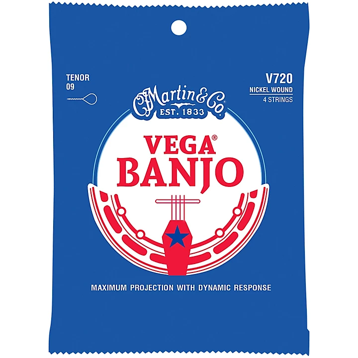 Vega Banjo V720 Nickel Wound 4 Strings Tenor 09
