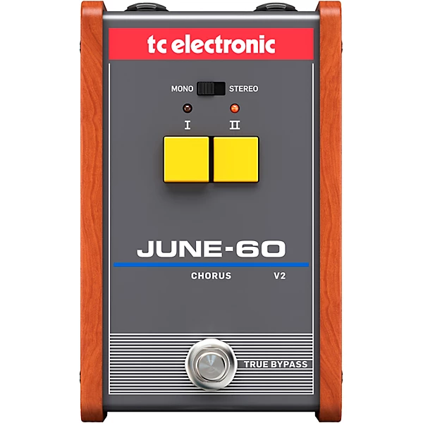 June 60v2 Vintage Analog Chorus Effects Pedal Gray