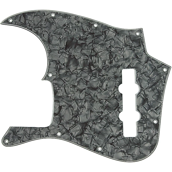 American Standard Jazz Bass 10 Hole Pickguard Black Pearl