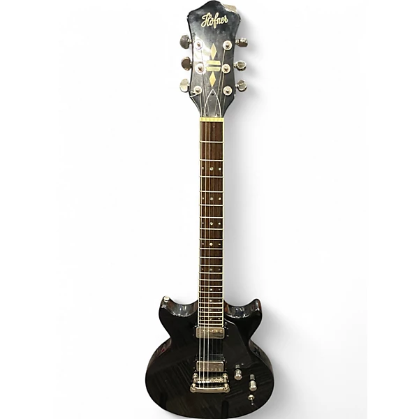 Hofner Used Hofner coloroma Black Solid Body Electric Guitar.gc