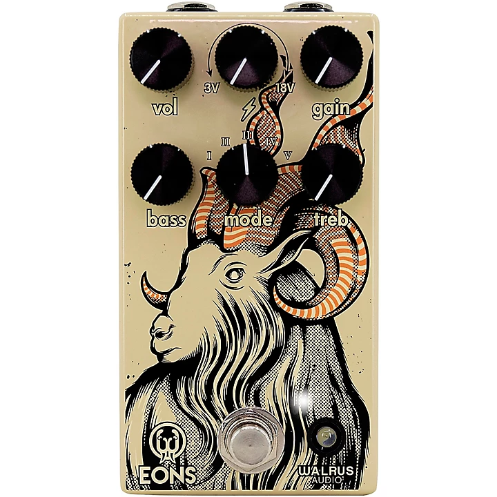 Walrus Audio Eons Five State Fuzz Effects Pedal Cream