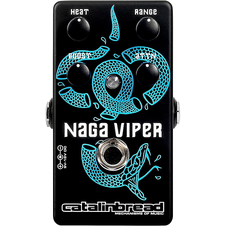 Catalinbread Naga Viper MKII Treble Booster Effects Pedal Black