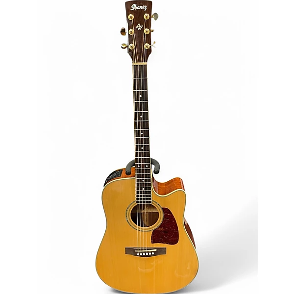 Ibanez Used Ibanez AW100CE Natural Acoustic Electric Guitar