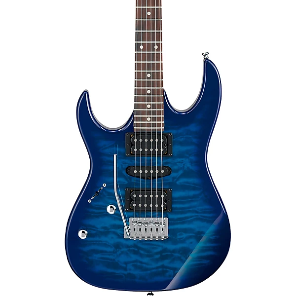 GRX70QAL Left Handed Electric Guitar Transparent Blue Burst