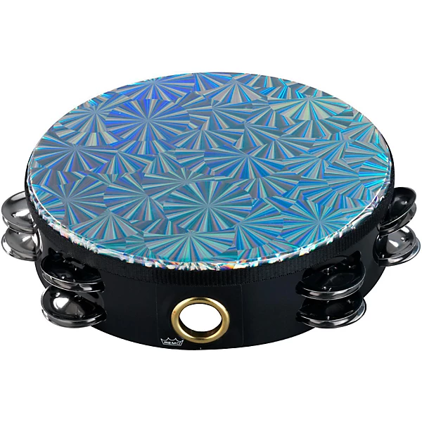 Prizmatic Double Row Tambourine 8 in Chrome