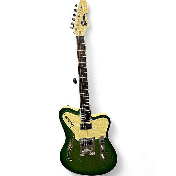 Used Italia MODENA Green Solid Body Electric Guitar